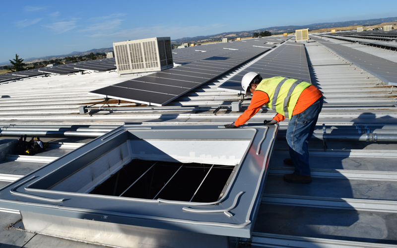 REPLACING ROOFTOP EXHAUST FAN