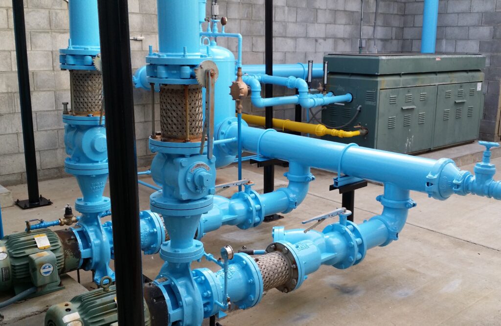 hydronic blue piping