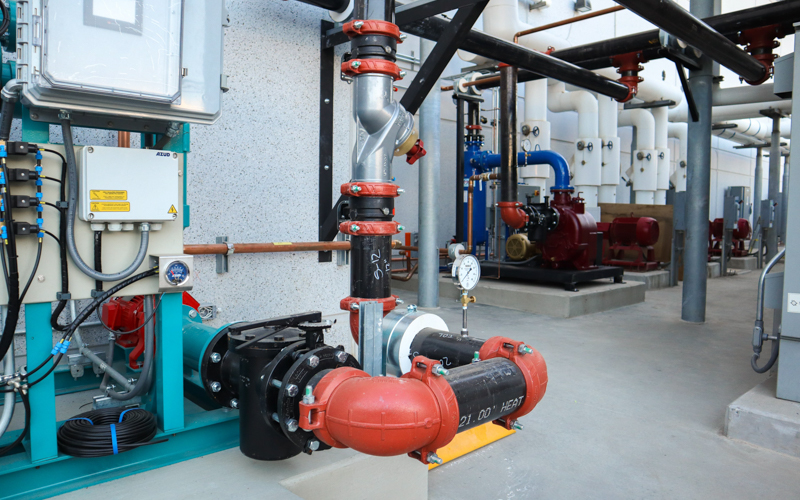 hydronic piping for Rocklin datacenter