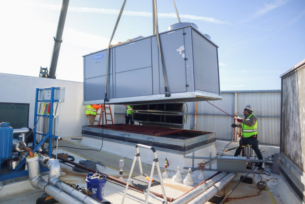 Replacing a rooftop unit