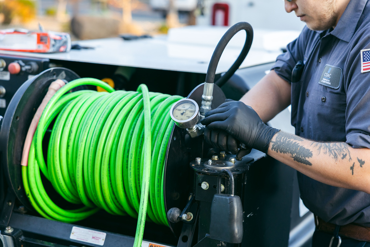 Commercial plumber jetting in Sacramento
